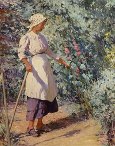Woman in a Garden