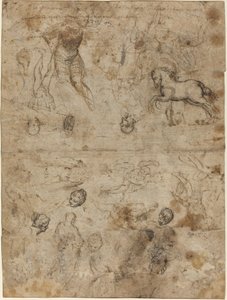 Sheet of Studies by Italian 16th Century