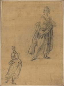 Two Studies of a Standing Woman
