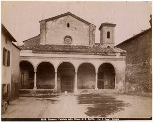 Church of Holy Spirit, Ravenna, Emilia-Romagna, Italy, Photograph by Pietro Poppi, Bologna, ca 1900 by Italian Photographer