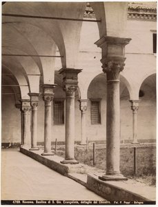 Cloister in Church of St John Evangelist, Ravenna, Emilia-Romagna, Italy by Italian Photographer