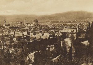 Florence: Panorama di Firenze visto da S Miniato al Monte by Italian Photographer