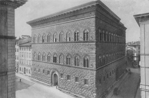 Florence, Palazzo Strozzi by Italian Photographer