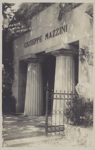 Genoa, Tomb of Giuseppe Mazzini by Italian Photographer