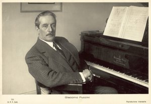 Giacomo Puccini by Italian Photographer