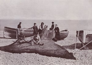 Italy: Bordighera, Fishermen Working by Italian Photographer
