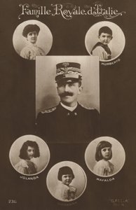 King Victor Emmanuel II and his family by Italian Photographer