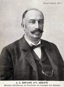 Portrait of Giovanni Giolitti, Italian politician by Italian Photographer