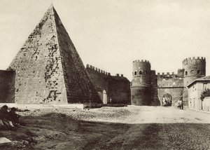 Pyramid of Caius Cestius by Italian Photographer