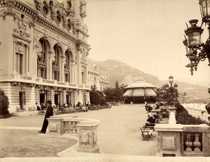 The Seafront Terrace near the Casino of Montecarlo, in Monaco