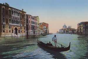 Venice, Grand Canal from the Accademia, Franchetti Palace by Italian Photographer