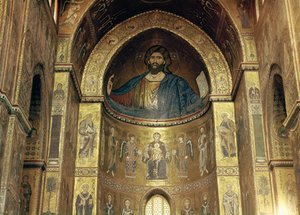 Christ Pantocrator; Virgin and Child with Angels and Apostles, from the main apse