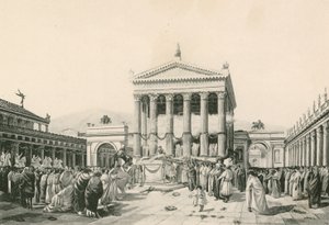 A Sacrifice to Jove in the Civil Forum by Italian School