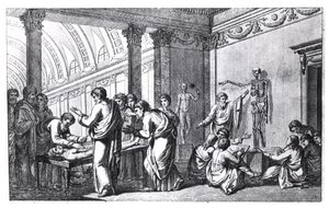A School of Anatomy in Antiquity, from Tabulae Anatomicae by Pietro Berrettini da Cortona (1596-1669) published in Rome, 1778 by Italian School