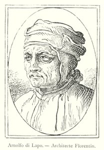 Arnolfo di Lapo, Florentine Architect (engraving) by Italian School