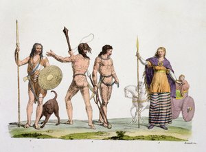 Britons, Caledonians, and Queen Boadicea, plate 4 from The History of the Nations