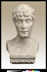 Bust of a Man with Crown by Italian School