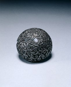 Butt-cap from a flintlock pistol by Italian School