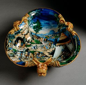 Ceramic Cup in the Shape of a Trefoil Decorated with the Representation of Hannibal During the Crossing of the Alps