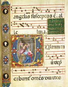 Choral miniature with the Annunciation