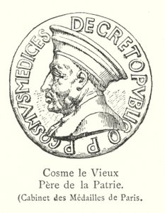 Cosme the Elder, Father of the Nation, Cabinet des Medailles de Paris by Italian School