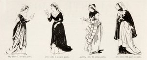 Costumes from the Opera Falstaff by Verdi, from L