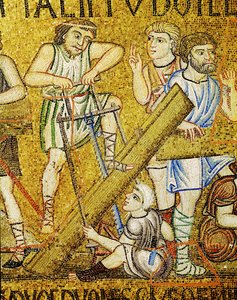 Craftsmen Building the Ark by Italian School