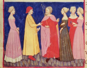 Dante and Beatrice in Paradise, from The Divine Comedy by Dante Alighieri by Italian School