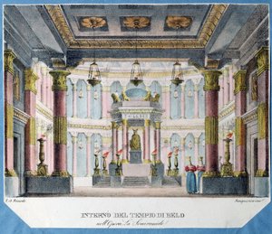 Stage Design for the Opera La Semiramide by Ch. Gluck by Italian School