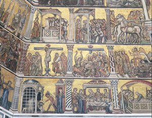 Detail of the Ceiling, Baptistery, Florence by Italian School