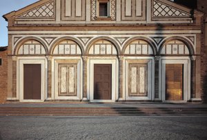 Detail of the Facade of the Church by Italian School