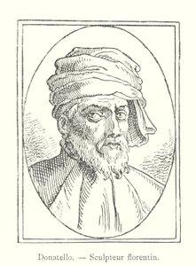 Donatello, Florentine Sculptor (engraving) by Italian School