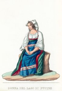 Lady of Lake Fucine by Italian School