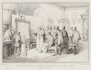 Henry III, King of Poland and France, Visits Titian in His Studio by Italian School