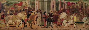 Entry of Titus Flavius Vespasian and Titus into Rome, c.1450 by Italian School