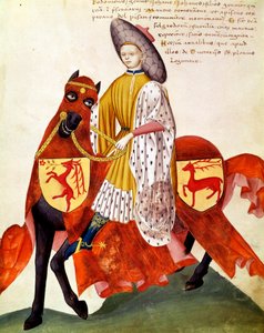 Falconer on horseback