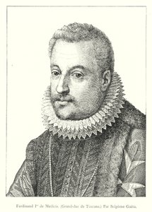Ferdinand I de Medicis, Grand Duke of Tuscany (engraving) by Italian School