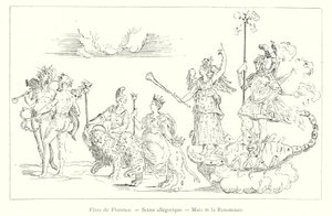 Festivities of Florence, Allegorical Scene, Mars and Fame