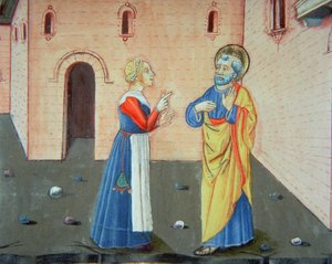 Peter Denies Christ for the Second Time by Italian School