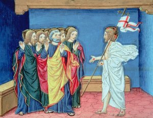 The Resurrected Christ Shows the Disciples His Hands and the Wound in His Side by Italian School
