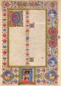 Letter from St. Paul to Timothy, from the Borso d