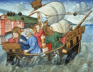 Storm in the Tiberian Sea by Italian School