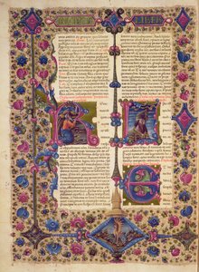 Opening to the Book of the Prophet Baruch, from the Borso d
