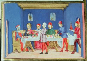 Jesus During the Meal at the House of the Pharisee Asks if He Is Allowed to Heal on the Sabbath