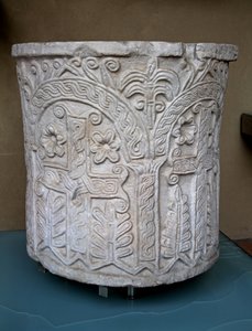 Font, originally from the church of St Agatha in Quirinale by Italian School
