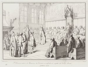 Francesco Petrarca, Orator of Francesco da Carrara, is Confounded Before the Venetian Senate