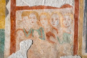 Group of Faithful (fresco) by Italian School