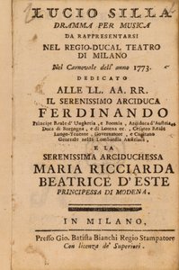 Frontispiece from Mozart