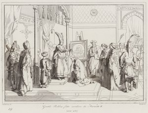Gentile Bellini Knighted by Mehmed II