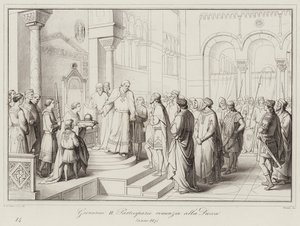 Giovanni II Partecipazio renounces the Duchy, 887